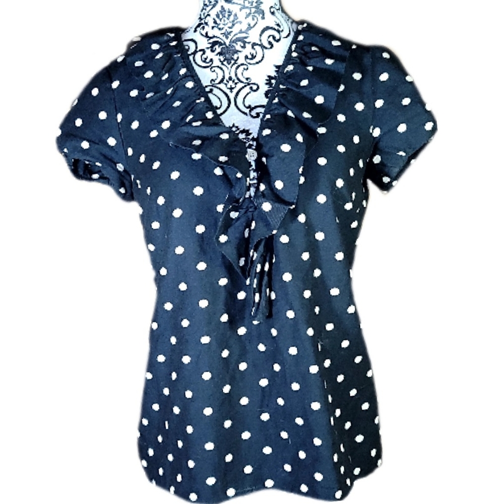 Moschino Polka-Dot Blouse Basic - image 1